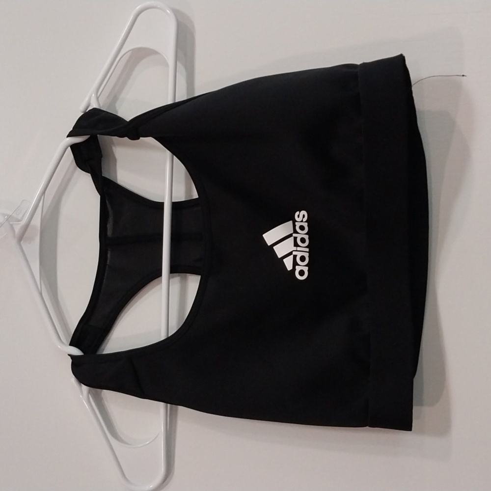 999 Adidas black athletic sports bra